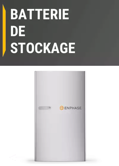 Menu de navigation Batterie de Stockage