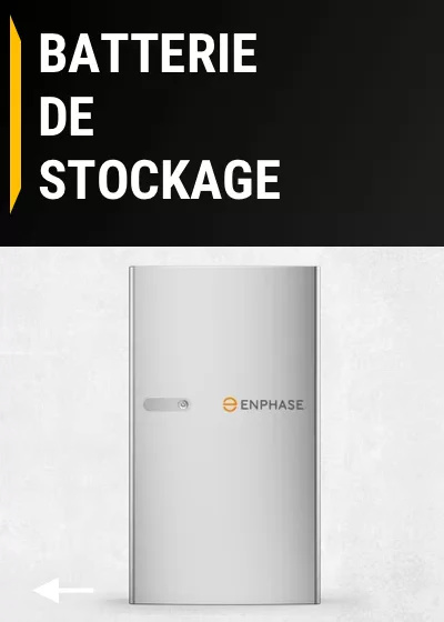 Menu de navigation Batterie de Stockage