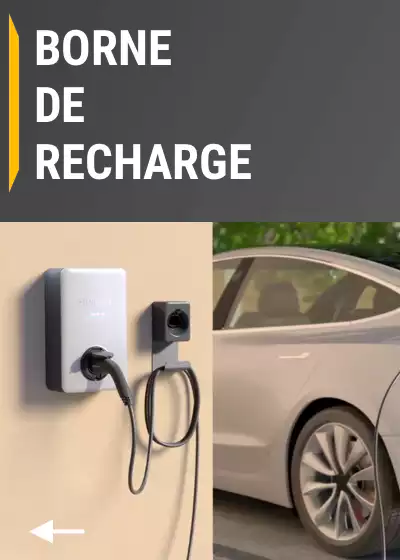 Menu de navigation Borne de recharge pour véhicules électriques