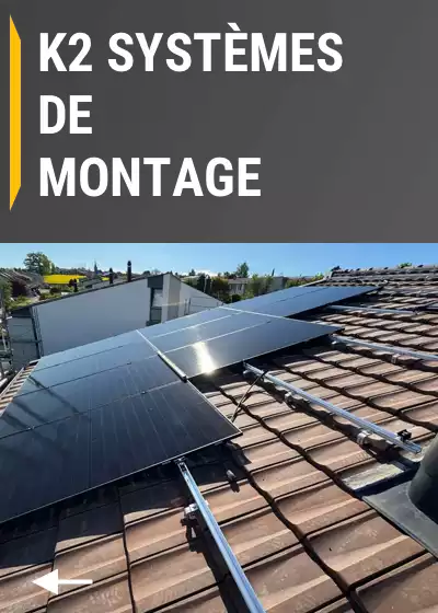 Menu de navigation K2 système de montage pour panneaux photovoltaïques