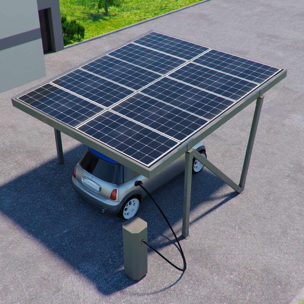 carport photovoltaïque solaire