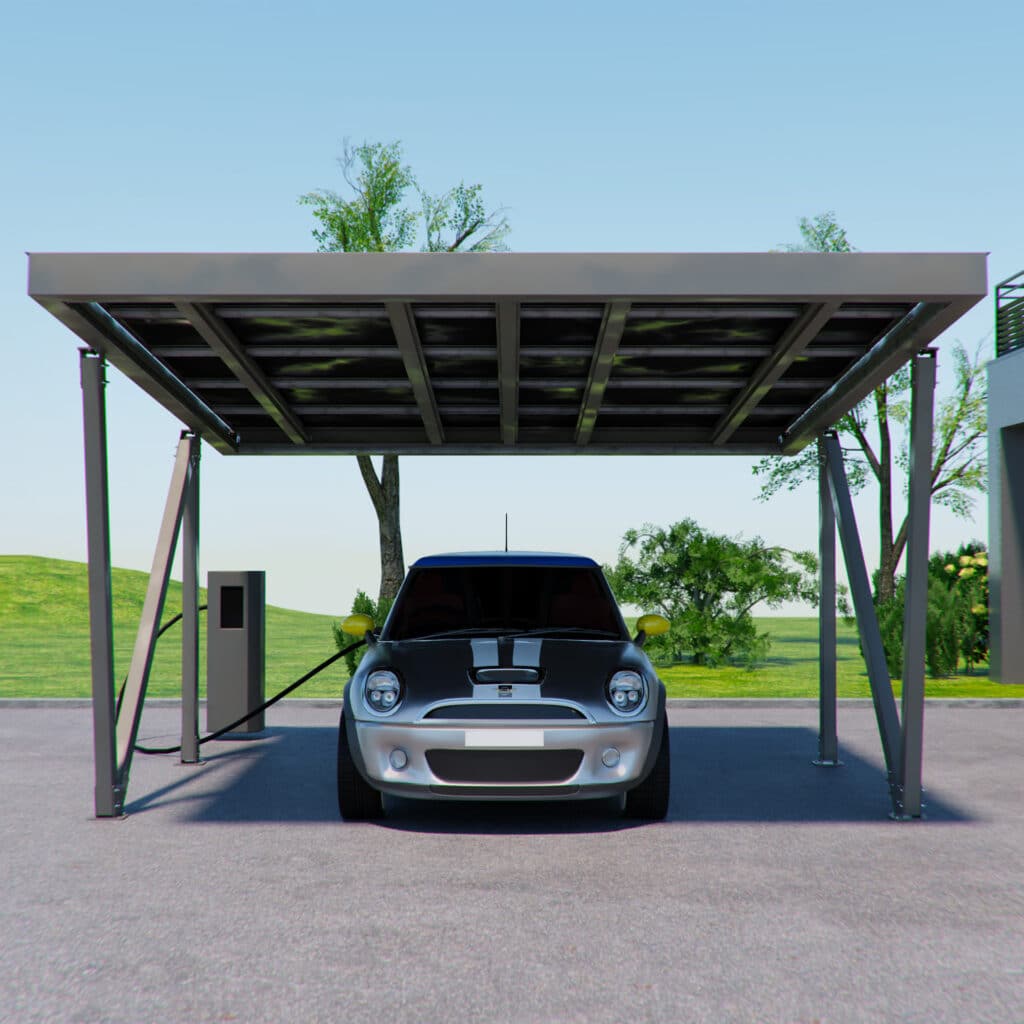 carport photovoltaïque solaire